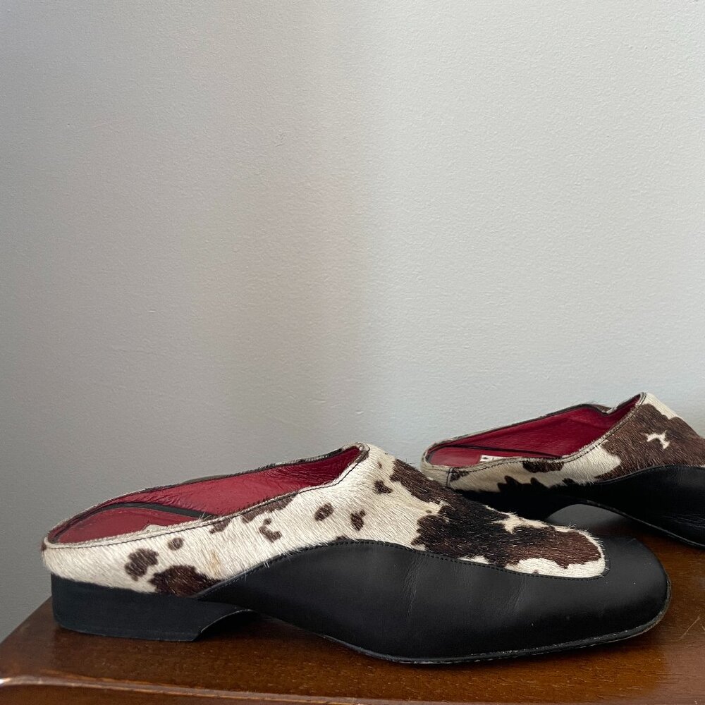 Donald J. Pliner cowhide clogs